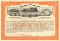 New York, New Haven and Hartford Railroad Co. - 1900's circa $10,000 Unissued Bond